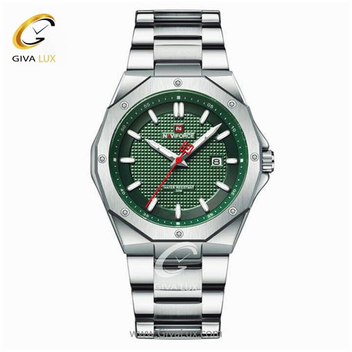 ساعت مچی مردانه بندفلزی سیلور زمینه سبز ناوی فورس مدل 9200 9200 S-GN.jpg